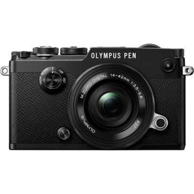 Цифровий фотоапарат Olympus PEN-F Pancake Zoom 14-42 mm Kit black (V204061BE000) - зображення 1