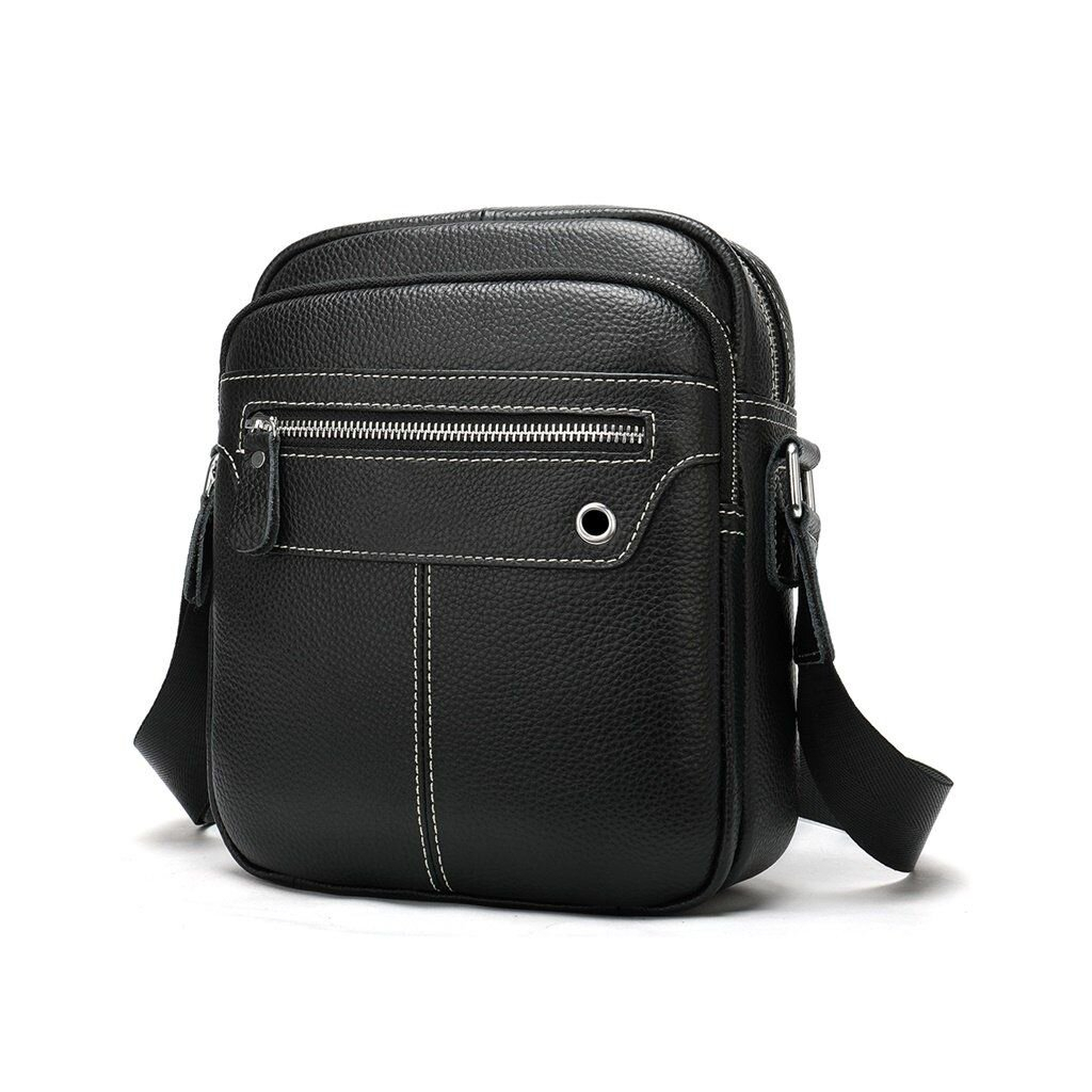 Сумка Vintage Шкіряна флотар Чорна (20018) - зображення 1