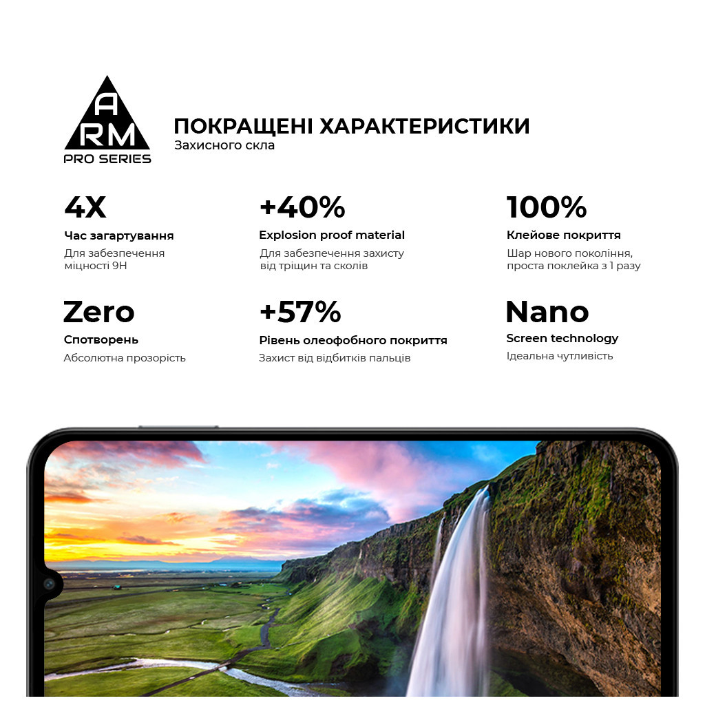 Скло захисне Armorstandart Pro Samsung M15 5G (M156) Black (ARM74368) - зображення 5