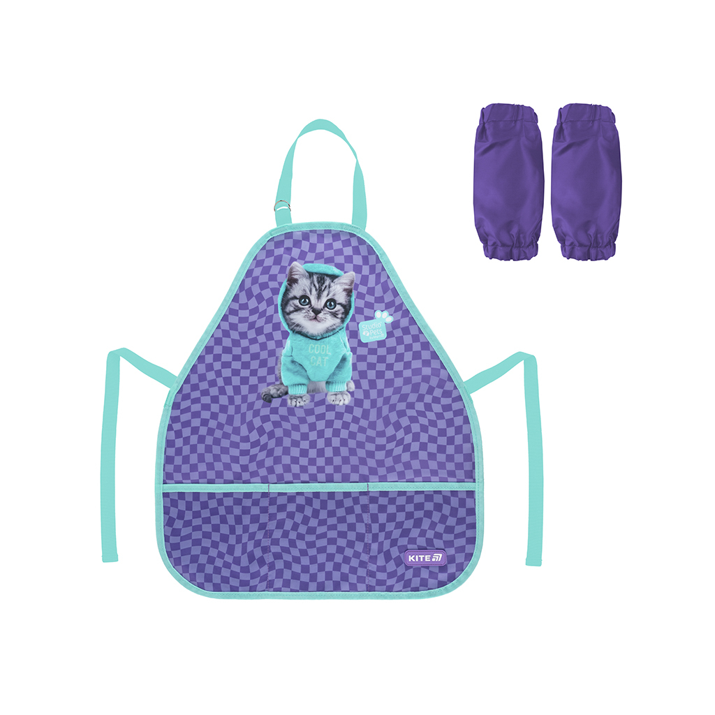 Фартух для творчості Kite Education 161 SP-1 Studio Pets з нарукавниками (SP25-161-1) - изображение 1