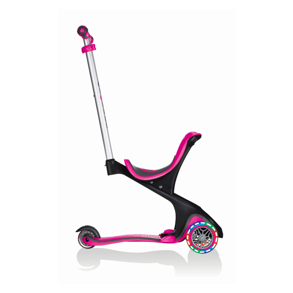 Самокат Globber EVO COMFORT LIGHTS 5 в 1 Рожевий, колеса з підсвіткою (459-110) - зображення 2