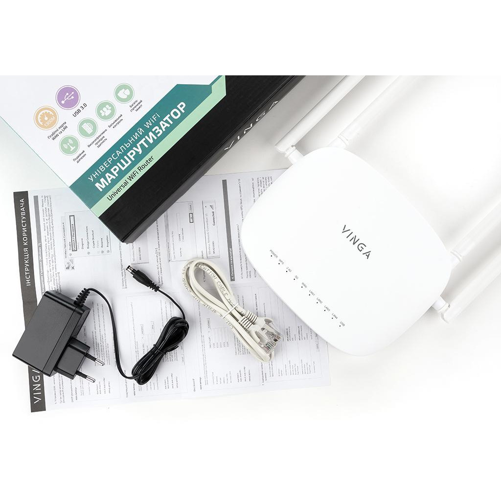 Маршрутизатор Vinga WR-AC1210GU - зображення 10