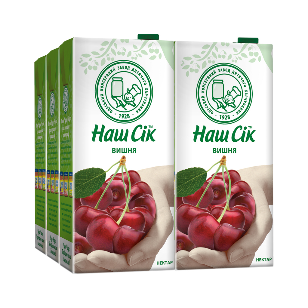 Сік Наш Сік Вишневий 1.93 л (4820003689387) - зображення 1