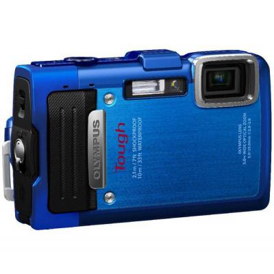 Цифровий фотоапарат Olympus TG-835 Blue (Waterproof - 10m; GPS) (V104131UE000) - зображення 3