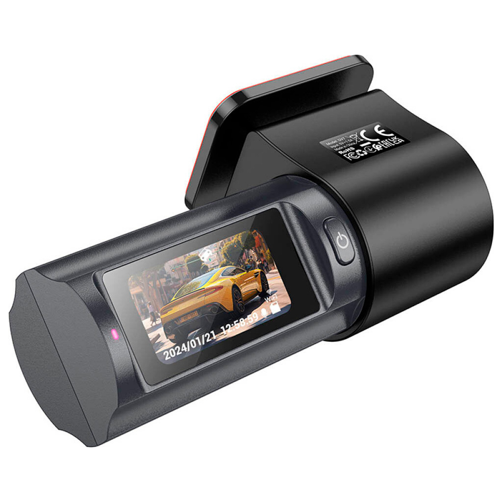 Відеореєстратор HOCO DV7 2K display hidden driving recorder Black (6942007623377) - зображення 2