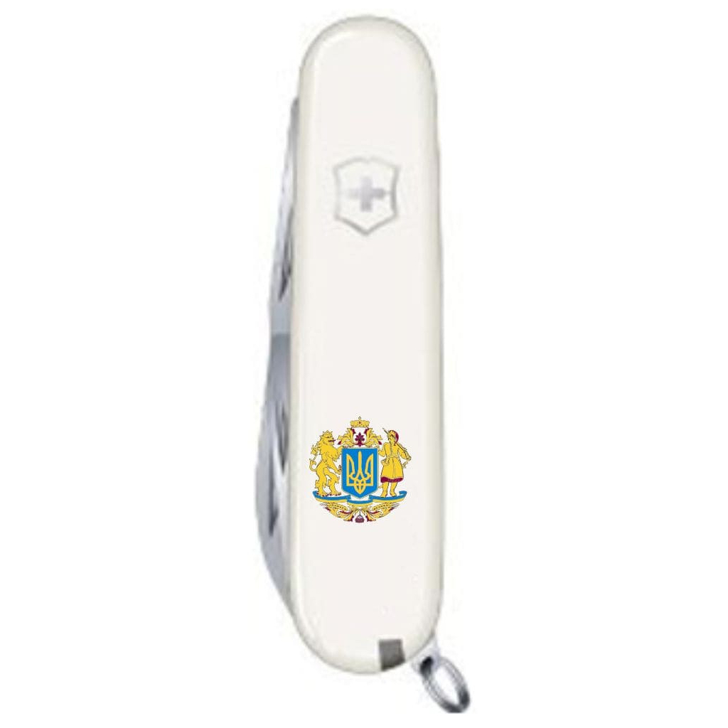 Ніж Victorinox Spartan Ukraine White "Великий Герб України" (1.3603.7_T0400u) - зображення 5
