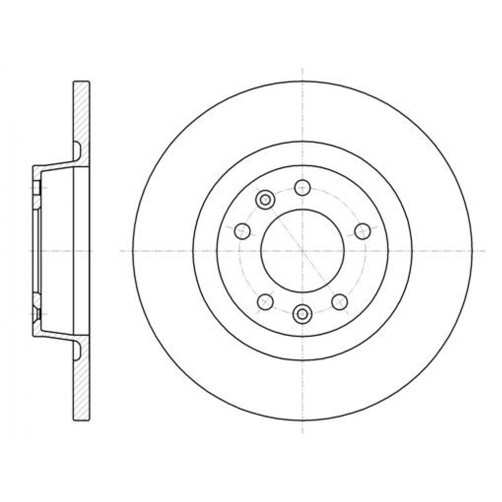 Гальмівний диск REMSA 61053.00 - зображення 1