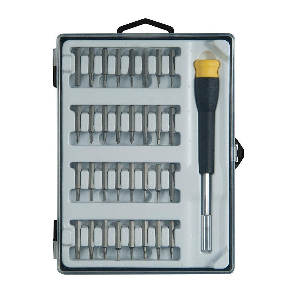 Викрутка Stanley з бітами Phillips, Pozidriv, Torx, Slotted, Sl1, Ph00, Pz0, Т5, ТТ10, L = 25 мм, 33 шт, кейс (STHT0-62634) - зображення 1