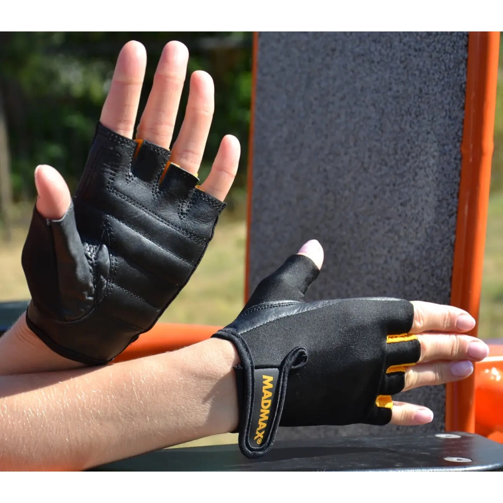 Рукавички для фітнесу MadMax MFG-251 Rainbow Orange M (MFG-251-ORG_M) - зображення 7