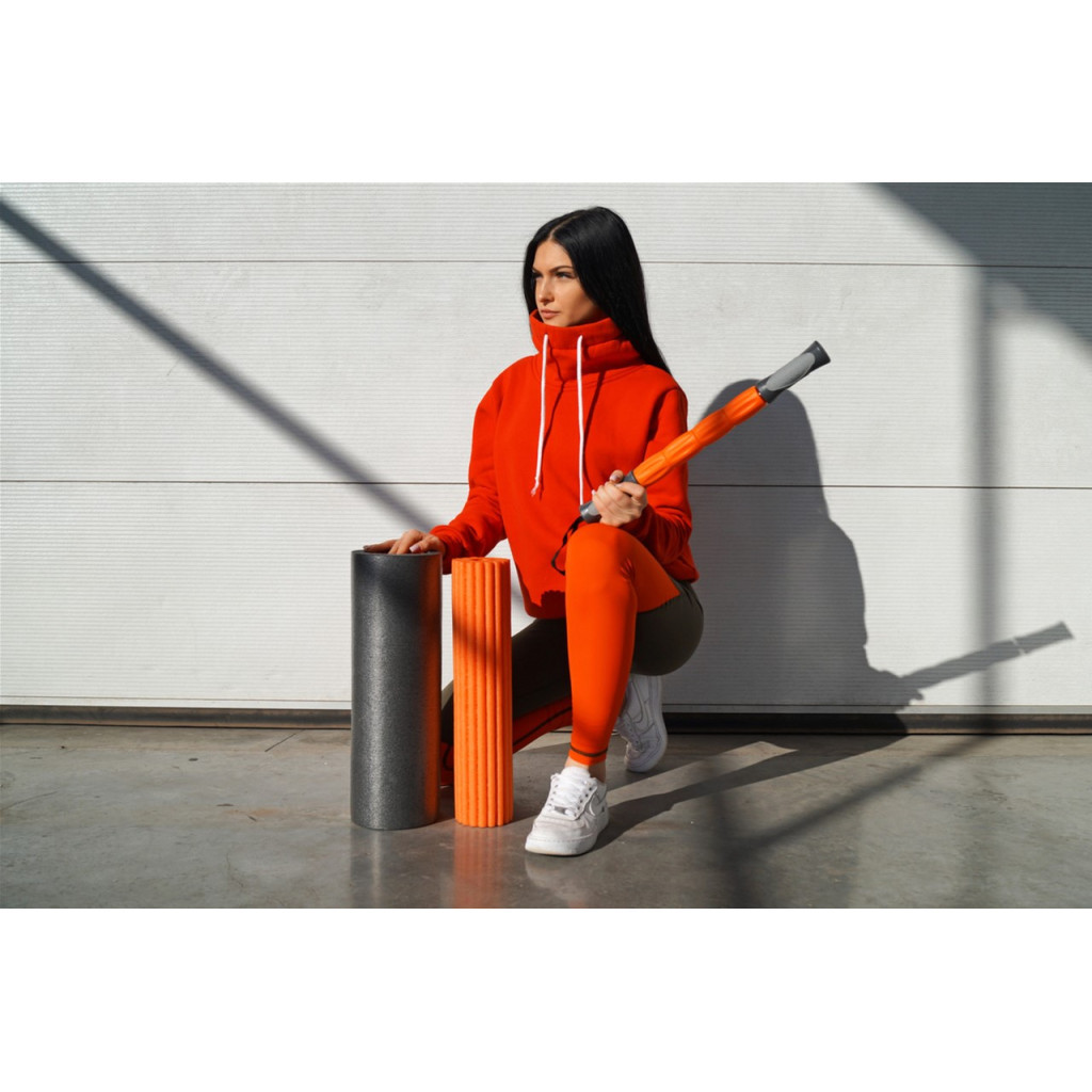 Масажний ролик PowerPlay Therapy Roller 022 Набір 3 в 1 Чорно-Помаранчевий (PP_4022) - зображення 8