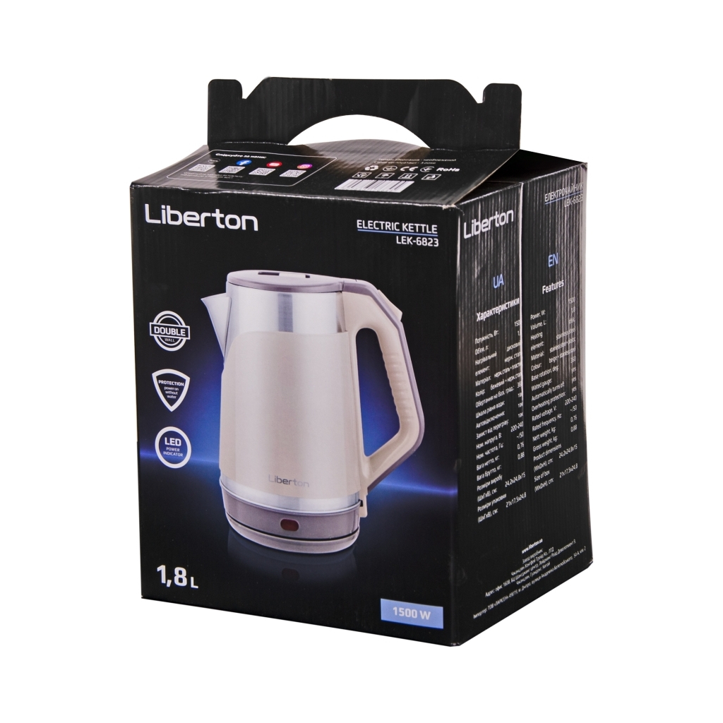 Електрочайник Liberton LEK-6823 - зображення 9