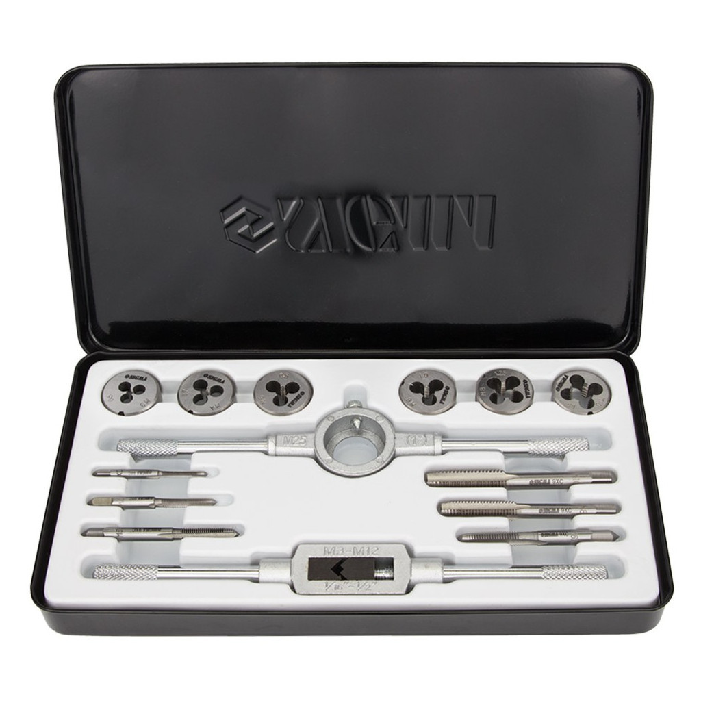 Набір мітчиків і плашок Sigma 14 предм., металевий кейс (1643071) - зображення 1