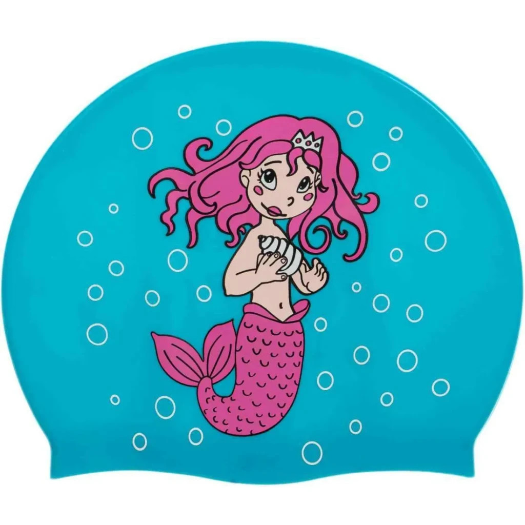 Шапка для плавання Aqua Speed Kiddie 142-Mermaid 1784 блакитний Діт OSFM (5908217617842) - зображення 3