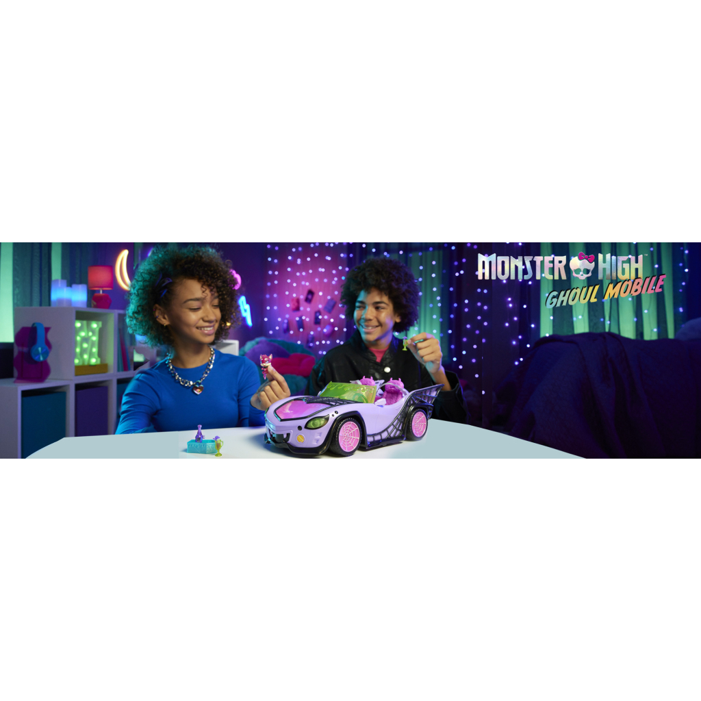Аксесуар до ляльки Monster High Машинка для ляльки Monster High Монстро-мобіль (HHK63) - зображення 10