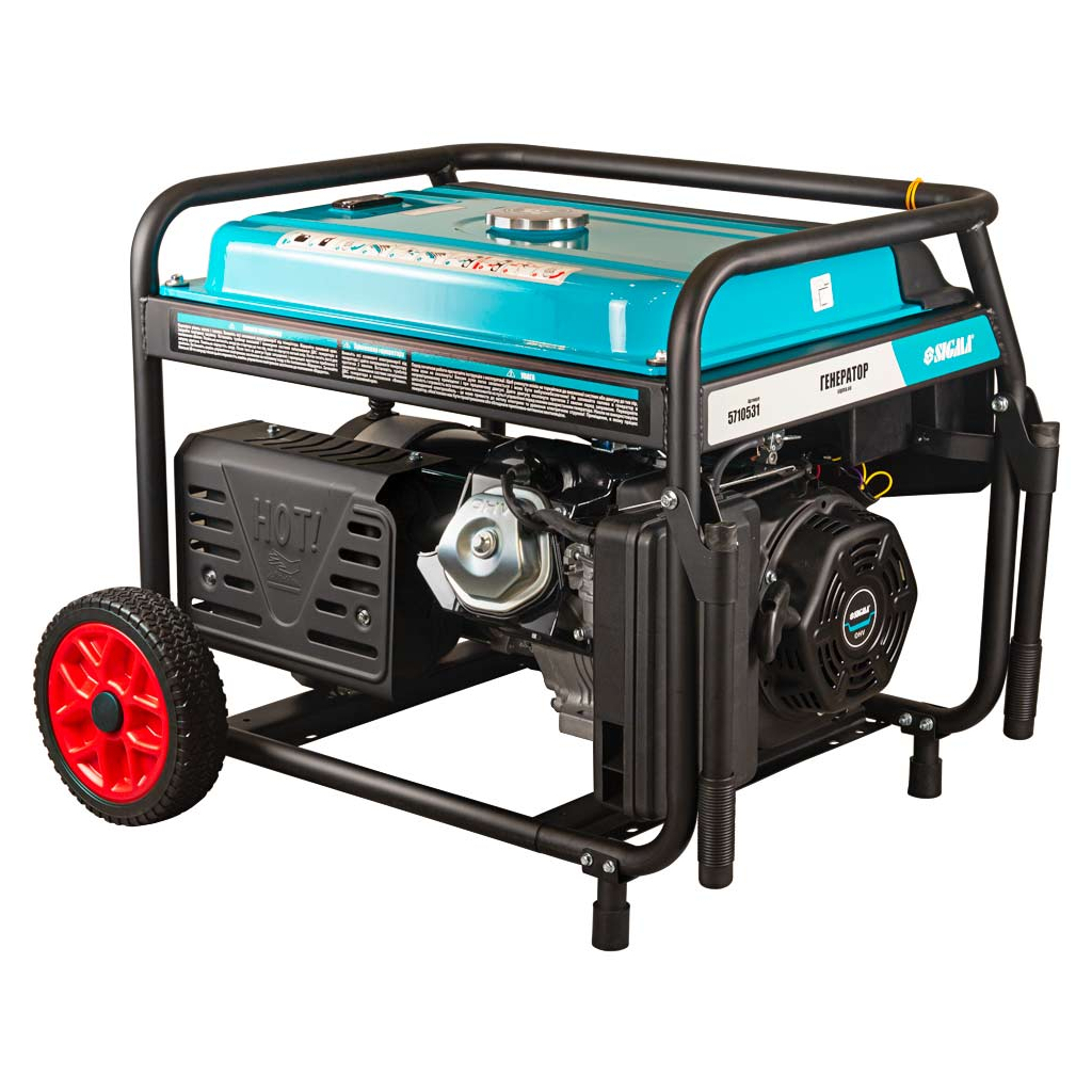 Генератор Sigma 220V/380V 3ф 9.5/10.0kW электрозапуск (5710531) - зображення 8