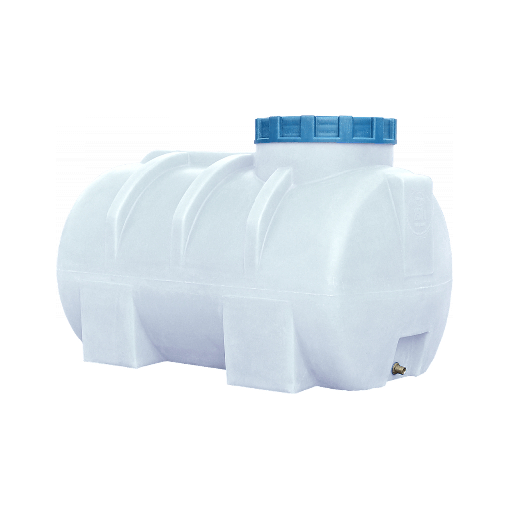 Ємність для води Пласт Бак горизонтальна харчова 250 л біла (763) - зображення 1