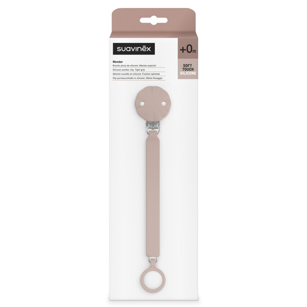 Кліпса для пустушок Suavinex Wonder світло-рожева (402547) - зображення 5