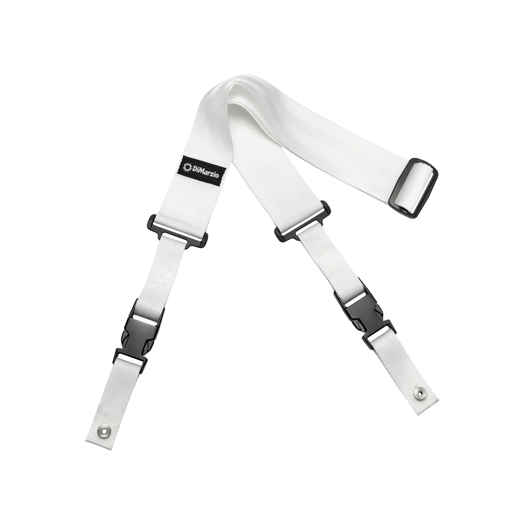 Ремінь для гітари DiMarzio 2 Inch Nylon ClipLock White (DD2200W) - зображення 1