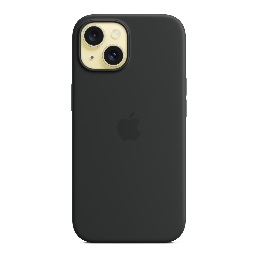 Чохол до мобільного телефона Apple iPhone 15 Silicone Case with MagSafe Black (MT0J3ZM/A) - изображение 3