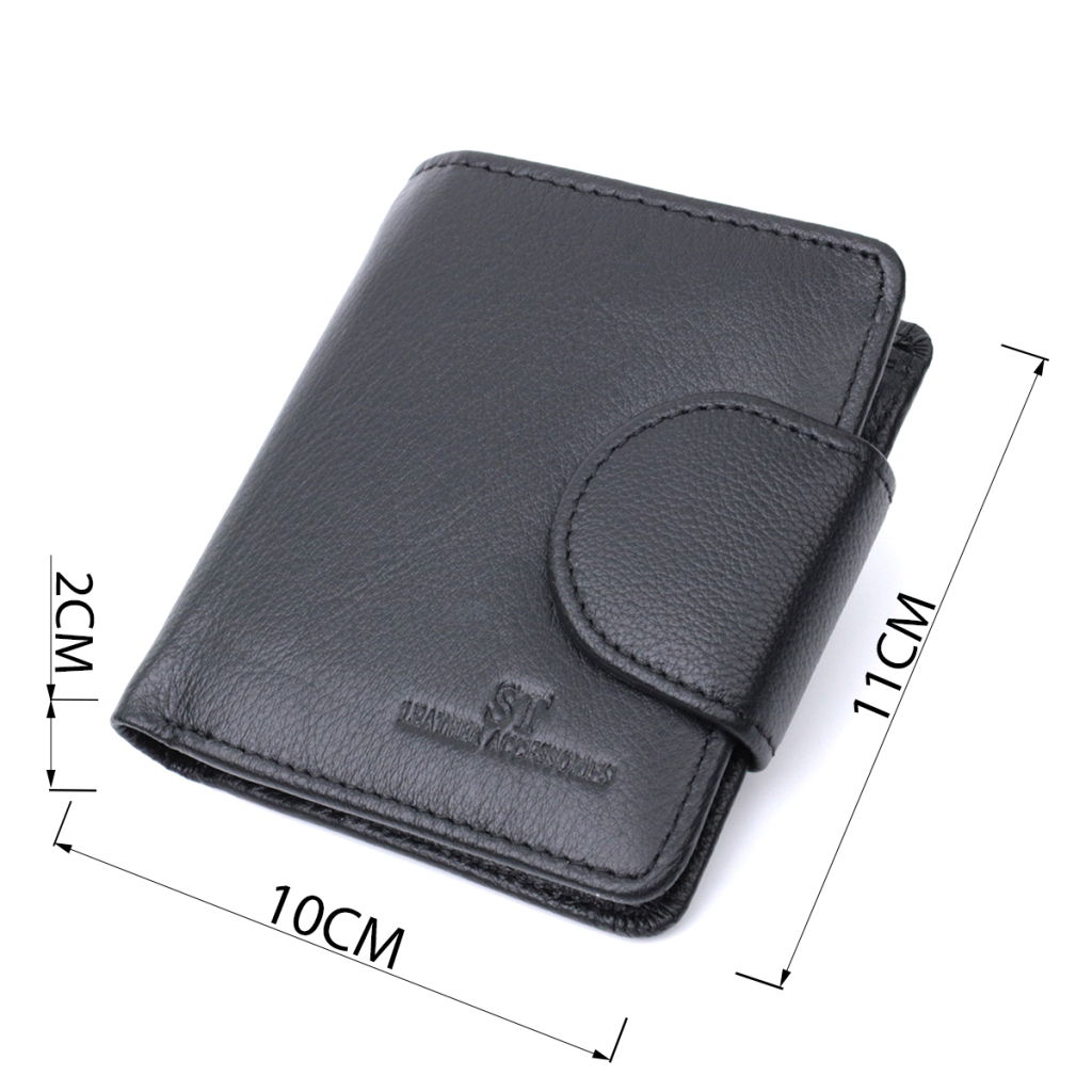 Гаманець ST Leather З натуральної шкіри Чорний (22701) - зображення 3