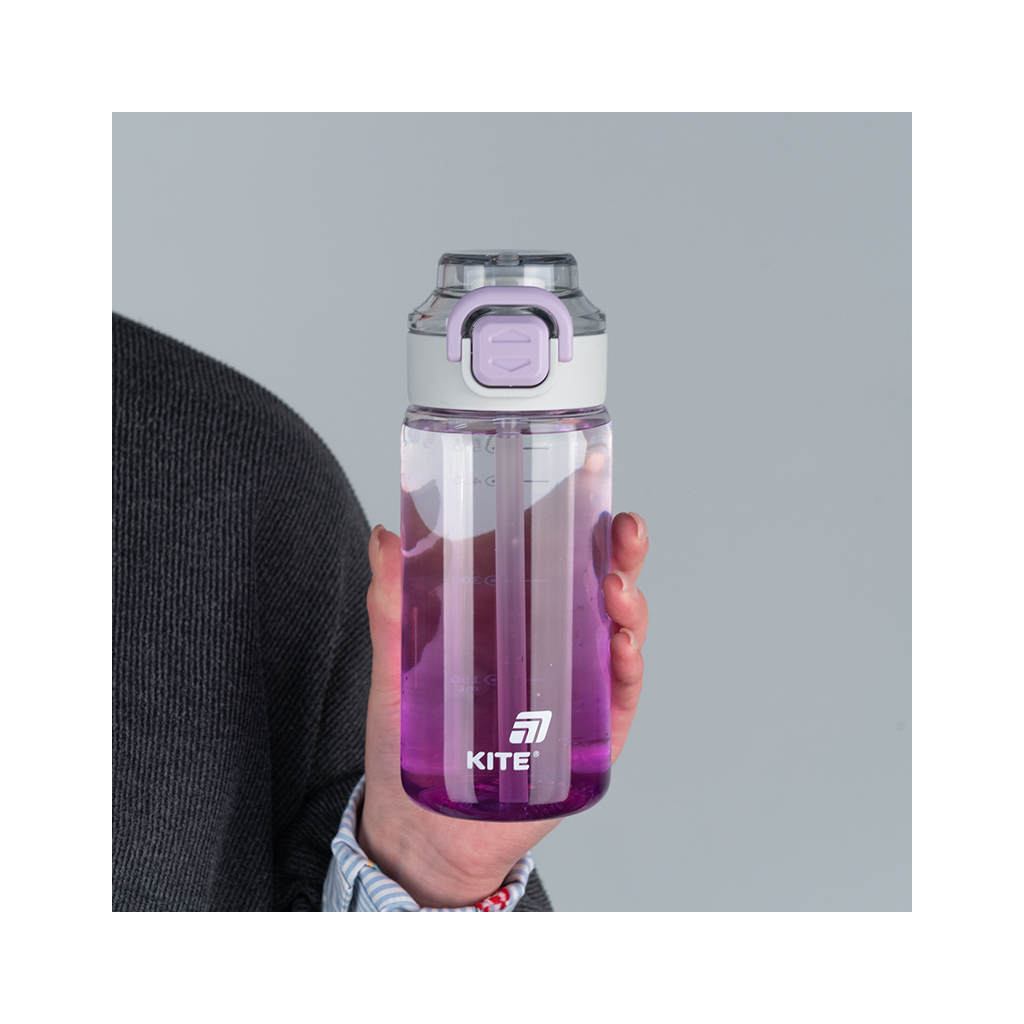 Поїльник-непроливайка Kite 600 мл, фіолетова (K25-1212-3) - зображення 4