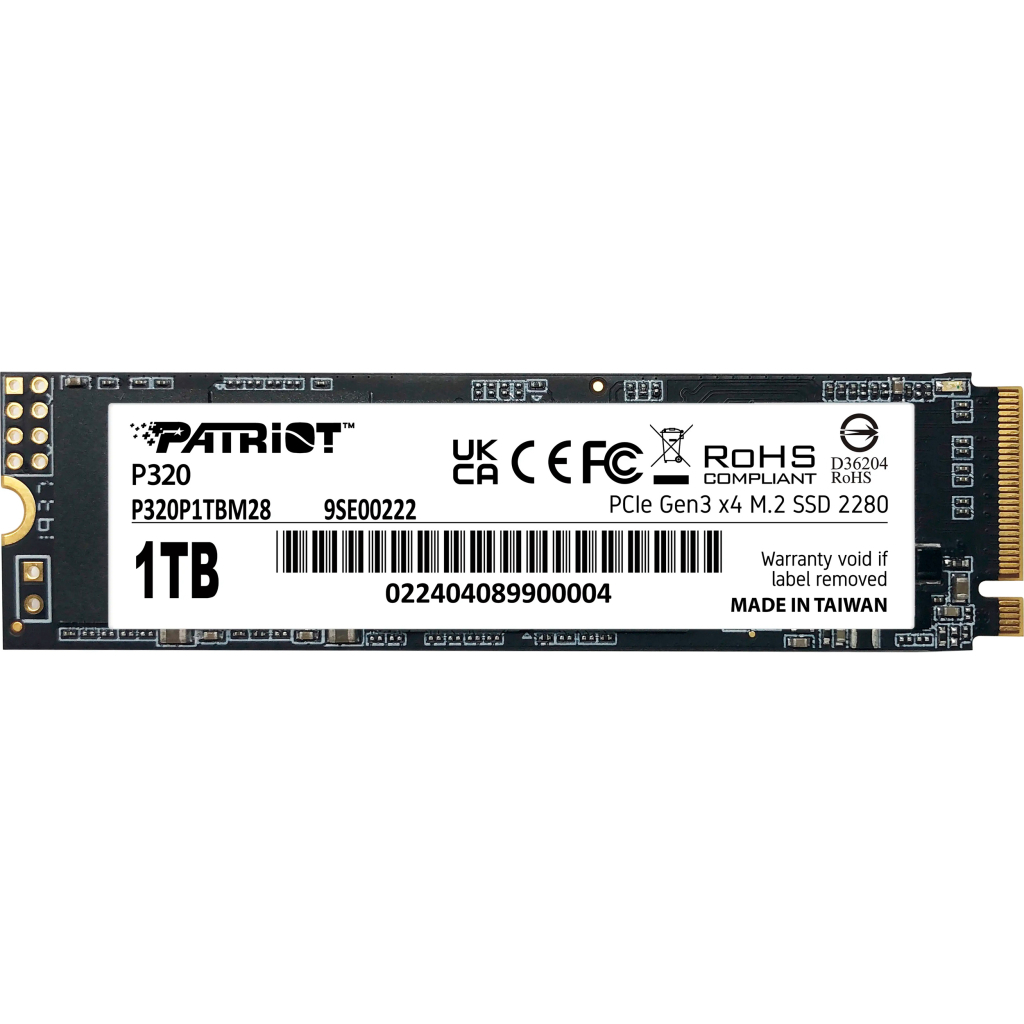 Накопичувач SSD M.2 2280 1TB Patriot (P320P1TBM28) - зображення 1