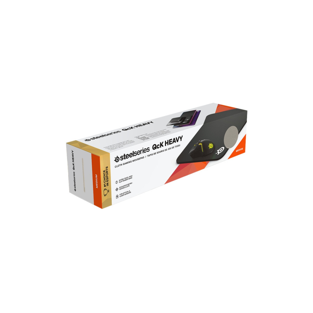 Килимок для мишки SteelSeries QcK Heavy Medium Black (63836) - зображення 3