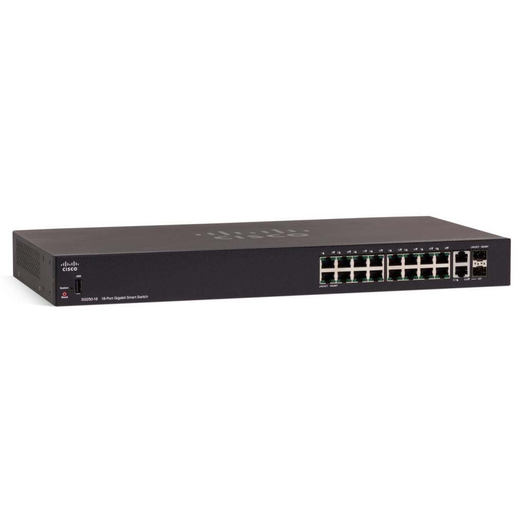Комутатор мережевий Cisco SG250-18-K9-EU - зображення 1