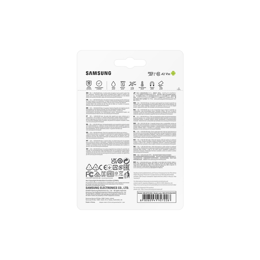 Карта пам'яті Samsung 256GB microSDXC class 10 UHS-I U3 V30 A2 Pro Ultimate (MB-MY256SA/WW) - зображення 9