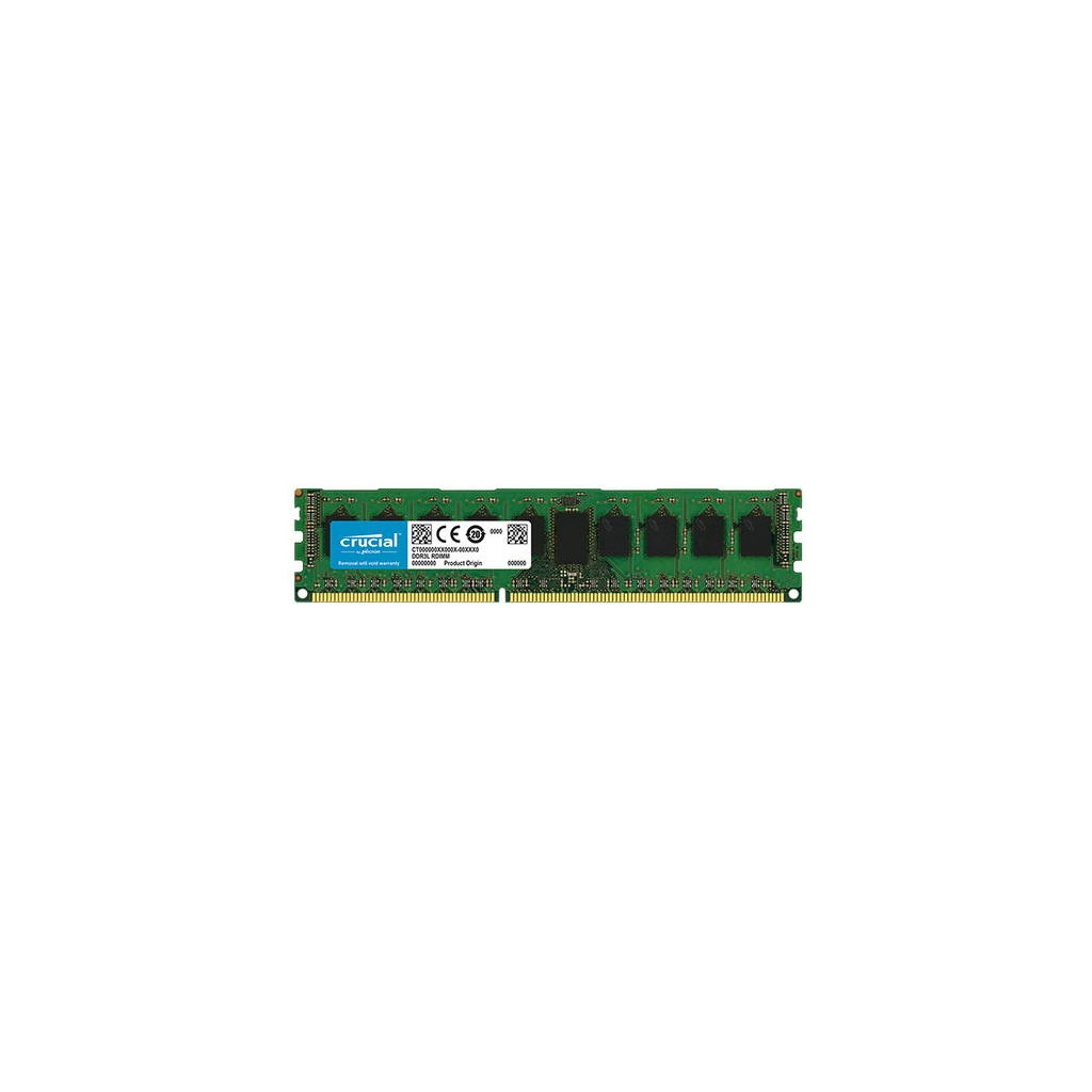 Модуль пам'яті для сервера DDR3 8GB ECC RDIMM 1600MHz 1Rx4 1.35V CL11 Micron (CT8G3ERSLS4160B) - зображення 1