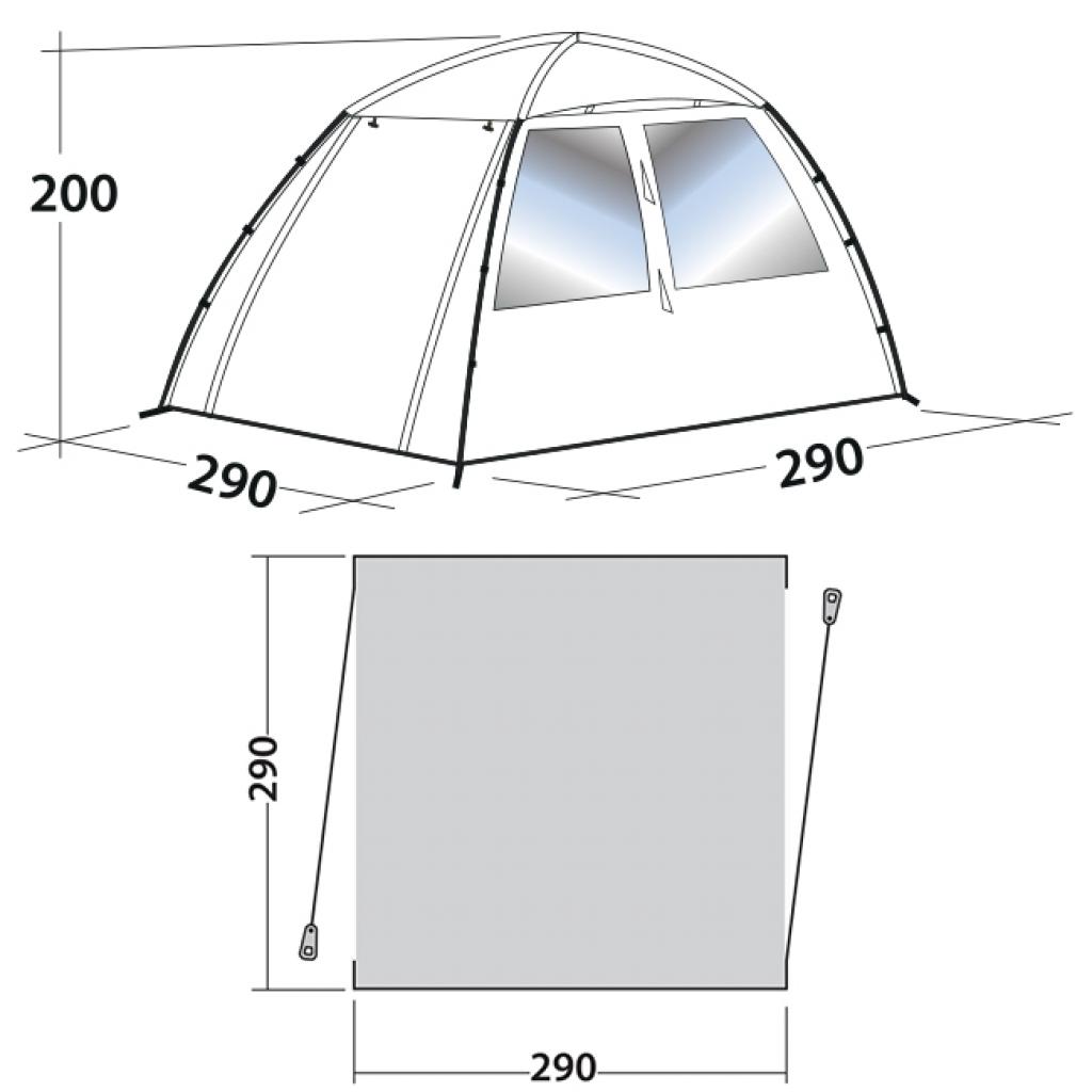 Тент Easy Camp Daytent Granite Grey (928284) - зображення 5