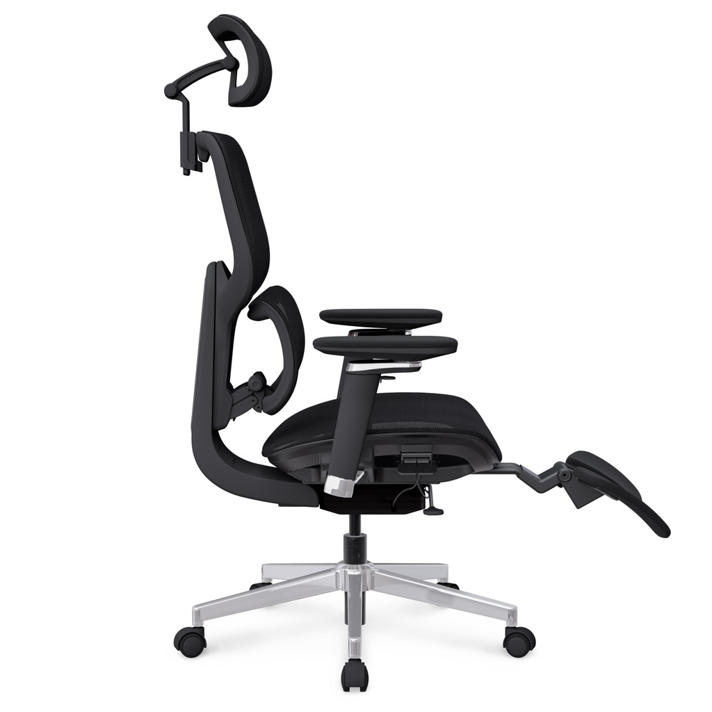 Офісне крісло Mealux D2 Air Plus Black (HF-D2 Plus M/B) - зображення 5