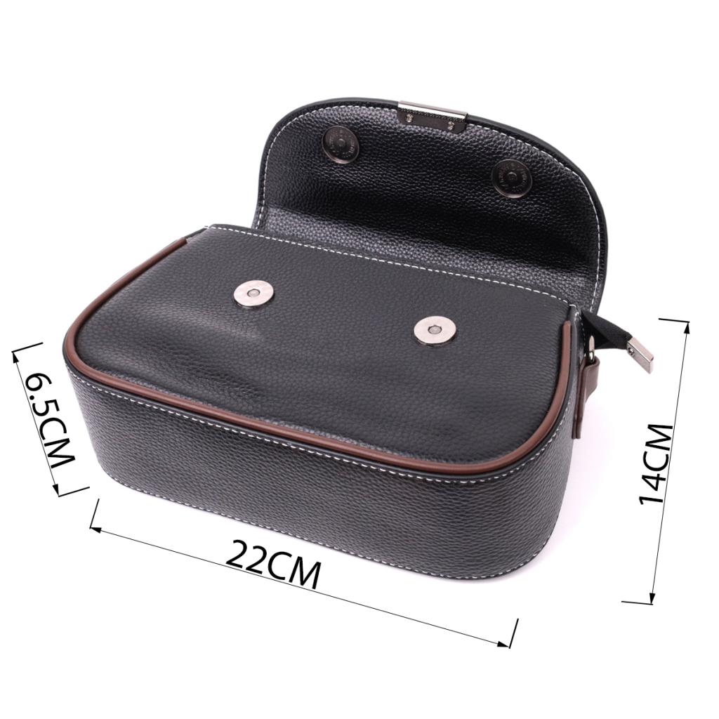 Сумка Vintage З натуральної шкіри Чорна (22374) - зображення 3