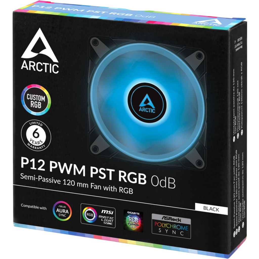 Кулер до корпусу Arctic P12 PWM PST RGB (ACFAN00186A) - зображення 4