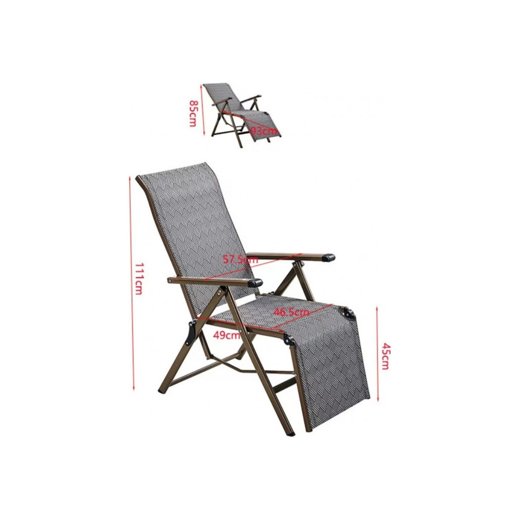 Крісло садове GT Racer G-9088 Gray - зображення 6