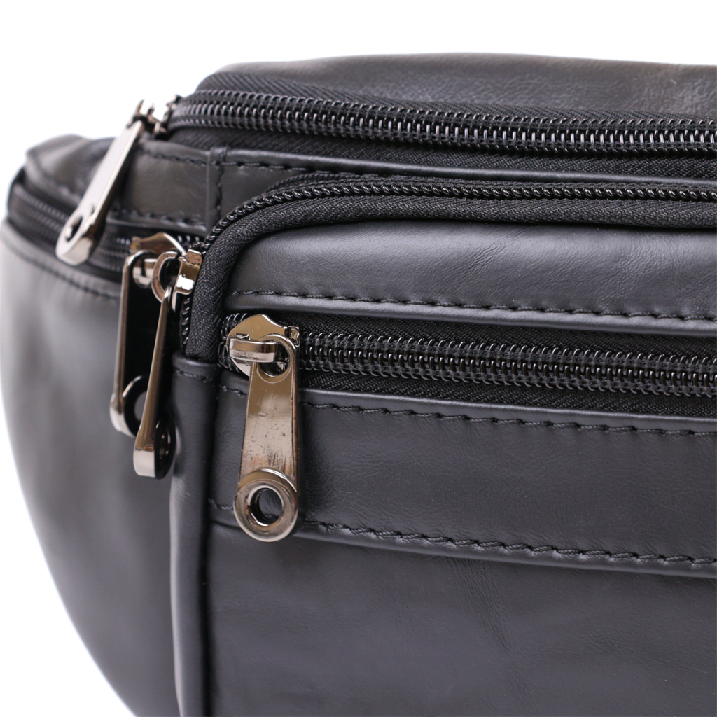 Сумка Vintage Чоловіча шкіряна на пояс Чорна (20487) - зображення 6