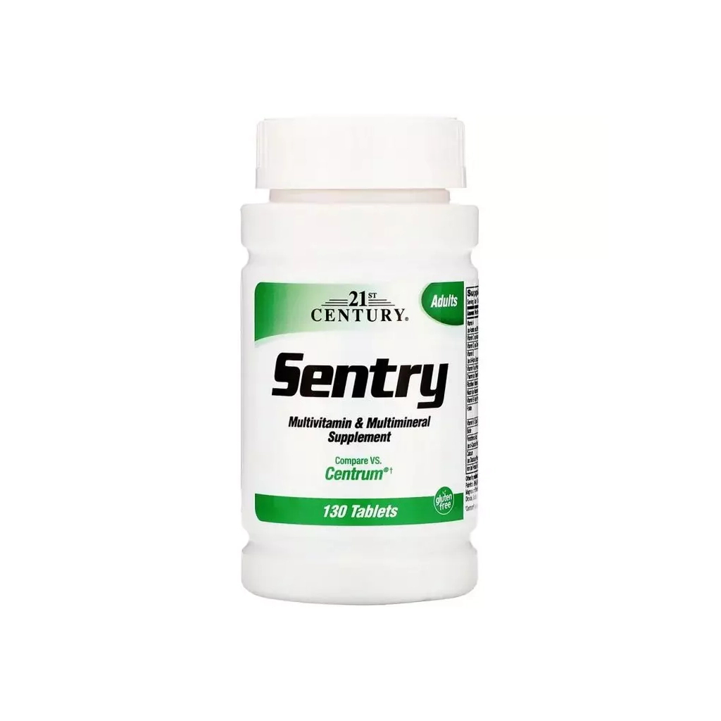 Вітамінно-мінеральний комплекс 21st Century Мультивітамінна і мультимінеральна добавка, Sentry, 130 (CEN-22380) - зображення 1