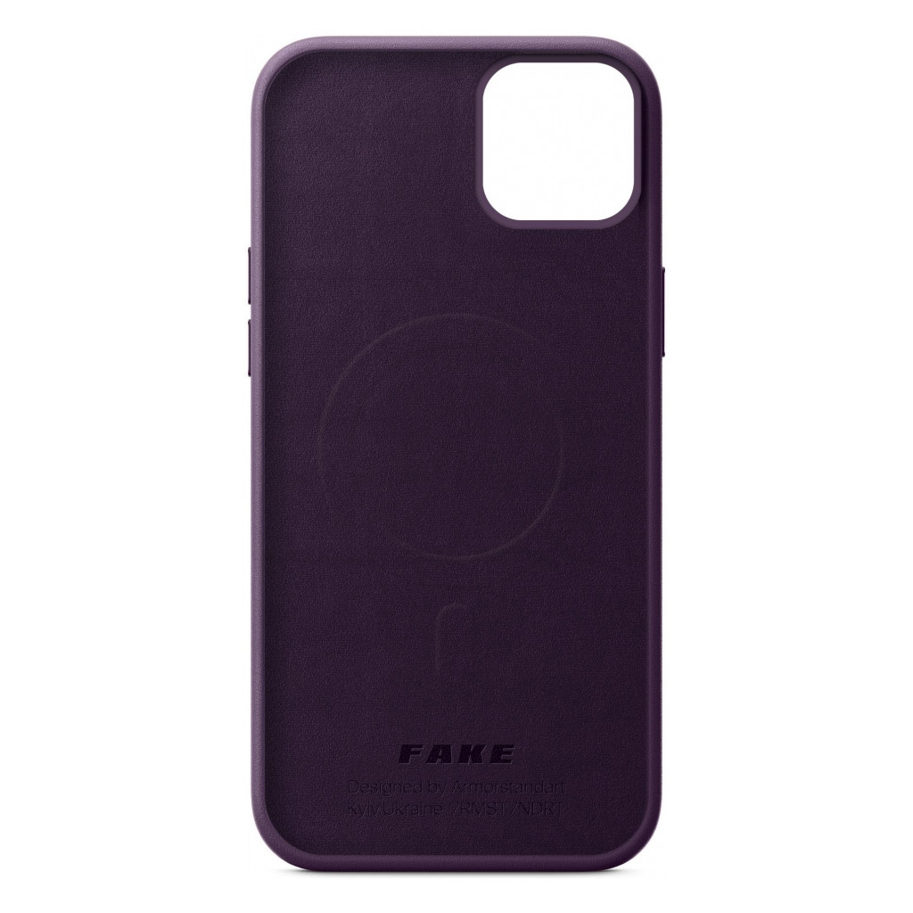 Чохол до мобільного телефона Armorstandart FAKE Leather Case Apple iPhone 13 Dark Cherry (ARM61370) - зображення 2