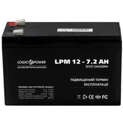 Батарея до ДБЖ LogicPower LPM 12В 7.2 Ah (3863) - зображення 2