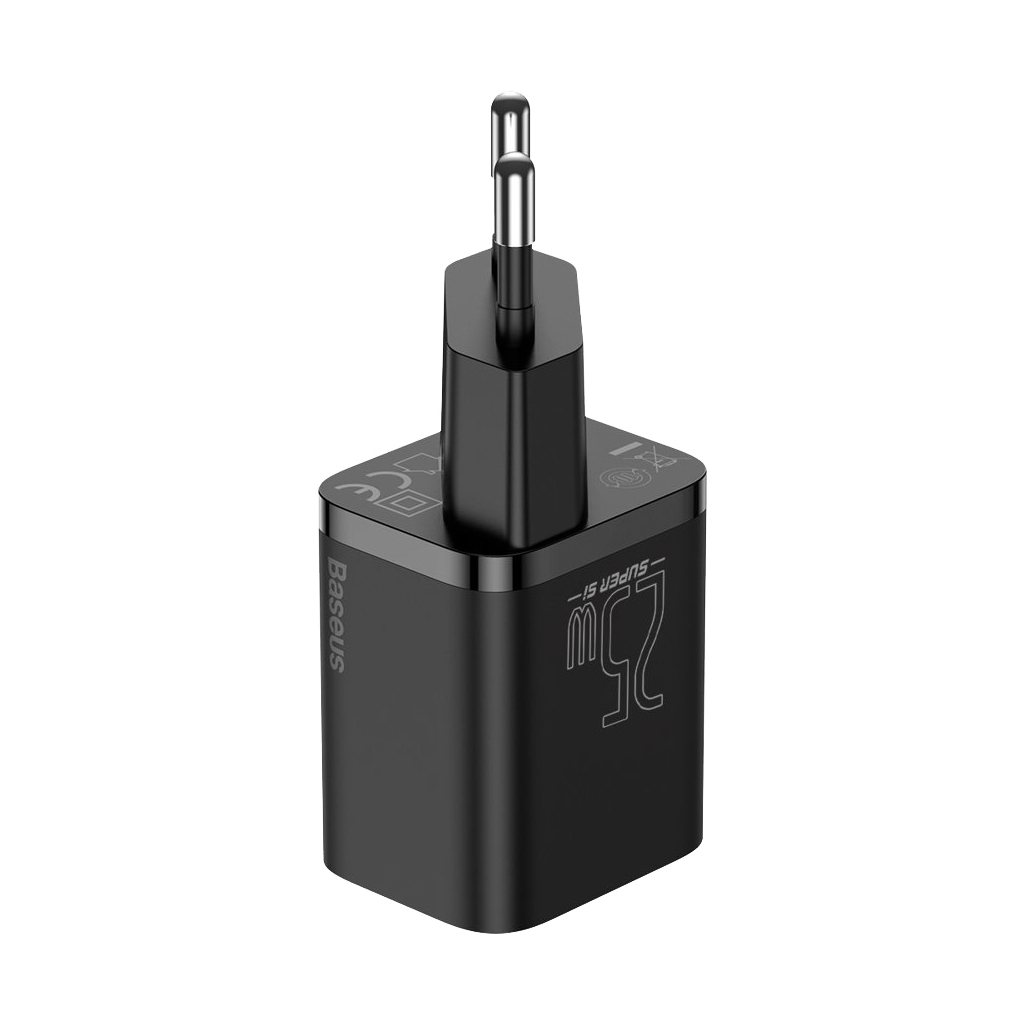 Зарядний пристрій Baseus Super Si Quick Charger 1C 25W Black (CCSP020101) - зображення 2
