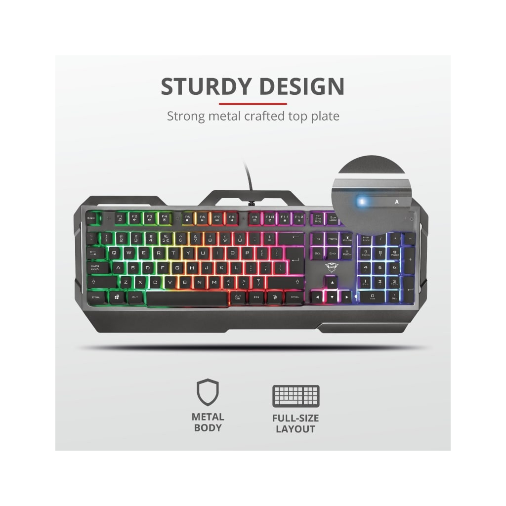Клавіатура Trust GXT 856 Torac Illuminated Black (23577) - зображення 6