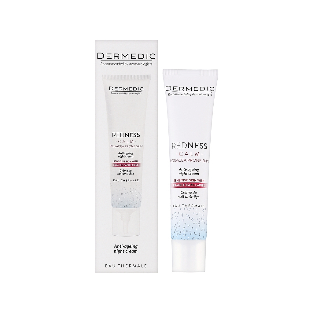 Крем для обличчя Dermedic Redness Calm Нічний Антивіковий 40 мл (5901643176563) - зображення 2