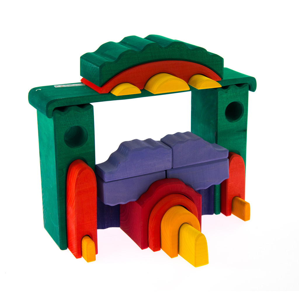 Конструктор Nic дерев'яний Все в замку зелений (NIC523269) - зображення 5