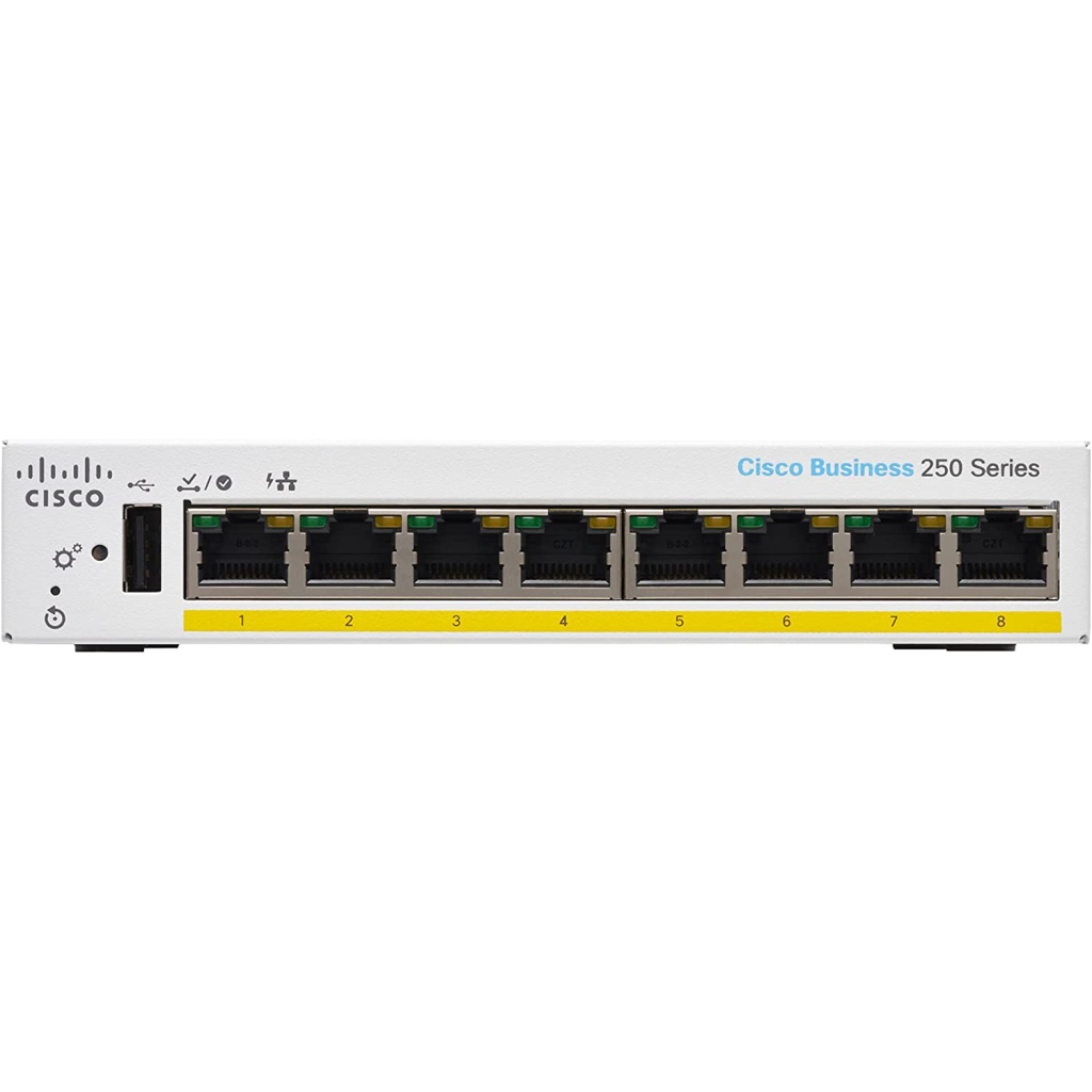 Комутатор мережевий Cisco CBS250-8PP-D-EU - зображення 1