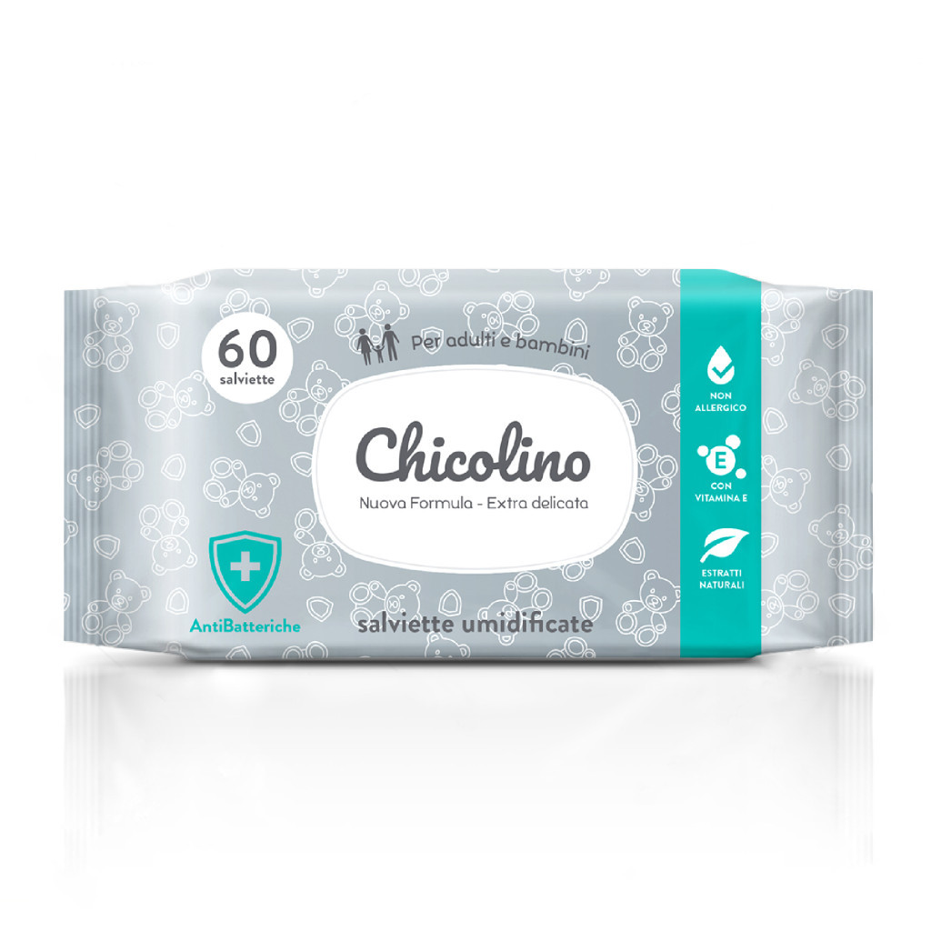 Дитячі вологі серветки Chicolino Антибактеріальні 60 шт (4823098407126) - зображення 1