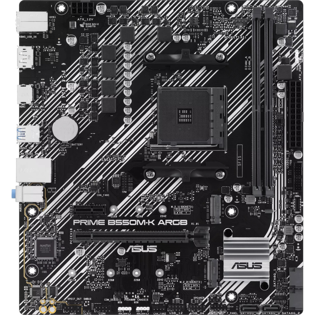 Материнська плата ASUS PRIME B550M-K ARGB - зображення 1