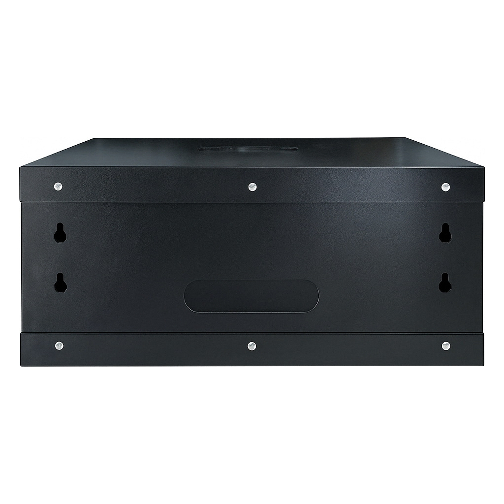 Шафа настінна GEAR 4U 19" 600x450x280 мм, + полка 19", black (GWMSN-4U-600-450) - изображение 3