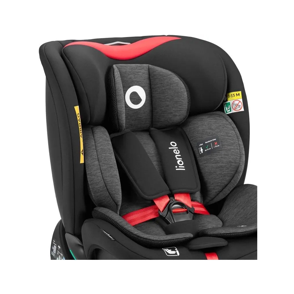 Автокрісло Lionelo Navy I-Size Black Red (LO-NAVY I-SIZE BLACK RED) - зображення 7