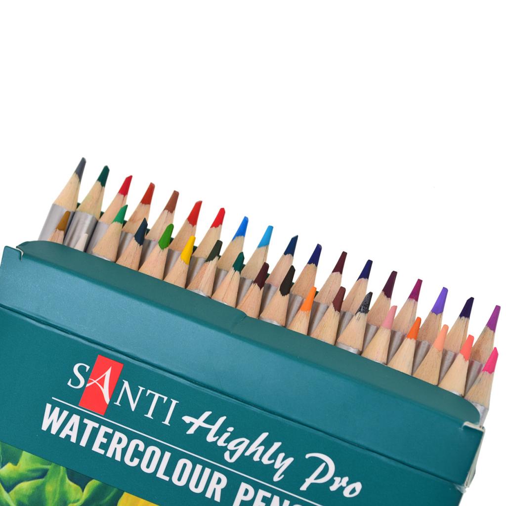 Олівці кольорові Santi Highly Pro 36 шт акварельні (742387) - зображення 2