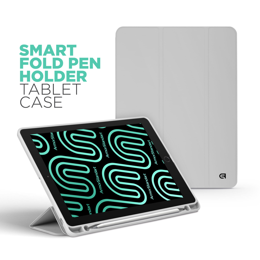 Чохол до планшета Armorstandart Smart Fold Pen Apple iPad Air 11 (2024) Light Grey (ARM78123) - зображення 3